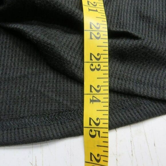 Souq Fone Knot Front Long Sleeve Shirt Women's Size Medium Black Athletic Exerci - Picture 13 of 13